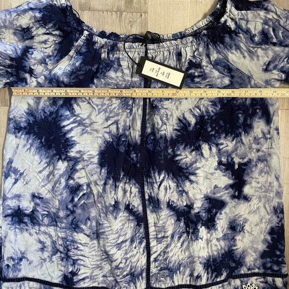 NWT Romeo+Juliet Couture Tie Dye Off The Shoulder Shift Dress Size L - Picture 11 of 13